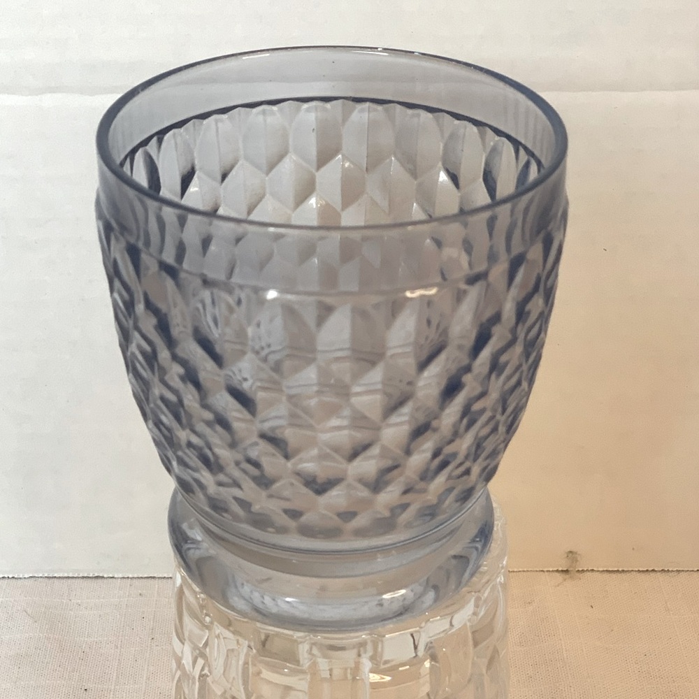 VILLEROY & BOCH | Vintage Blue Glass. Boston Pattern. Made in Germany.